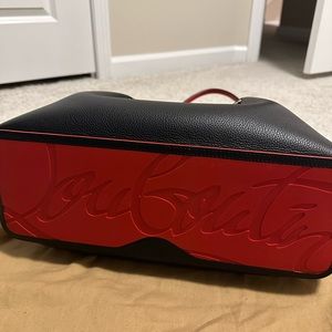 Large Christian louboutin cabarok leather tote bag.